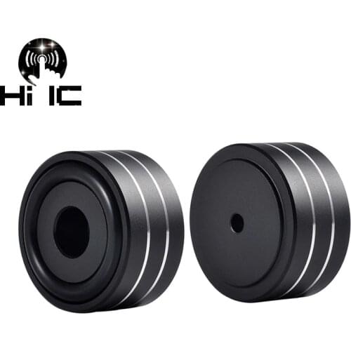 4Pcs Aluminum Speaker box Spikes Stand Feet Pad Amplifier DAC Decoder Audio Computer Rubber Buffer Floor Foot Nail