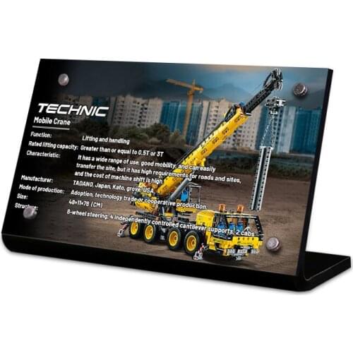 The Acrylic Display Stand Brand For 42108 Tech Mobile Crane Toys Building Blocks