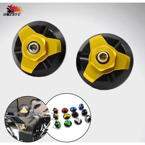 Motorcycle Accessories CNC Frame Hole Cap Covers Plug Carved Decorative Cover Plug for yamaha yzf r3 r300 r25 r250 2013-2016