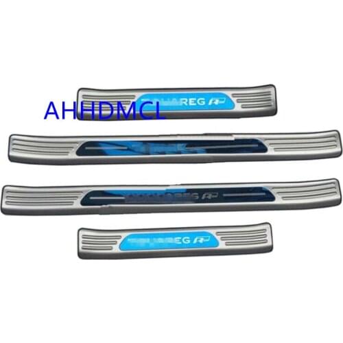 Car Welcome Pedal Threshold Strip Door Sill Strip For Toua-reg 2018 2019 2020