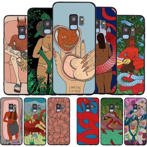 Polly Nor Art Black TPU Silicone Soft Phone Case For Samsung Galaxy S20 S10 S9 S8 Plus Lite NOTE 10 9 8 S7 EDGE