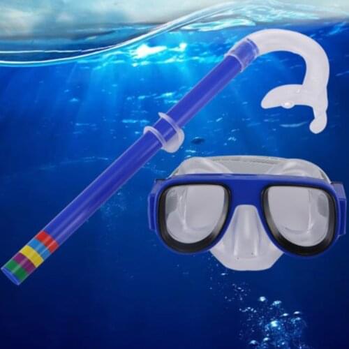Unisex Children Diving Mask Snorkel Set Swimming Scuba Half Dry Tube Snorkeling Respiratory Mask Anti Fog Swim Glasses For Kids
