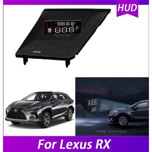 Head Up Display HUD For Lexus RX Auto Electronic Car Accessories Plug And Play Alarm System Projector Screen Overspeed Voltage