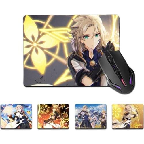 FHNBLJ Top Quality Genshin Impact Albedo Rubber Mouse Durable Desktop Mousepad Top Selling Wholesale Gaming Pad mouse