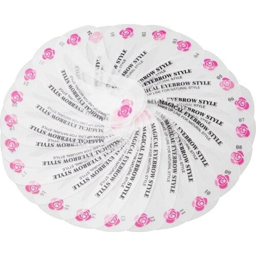 Hot new 24 Styles Reusable practical Eyebrow Shaping Stencils Grooming Kit Makeup Shaper Set Template Tool Dec27