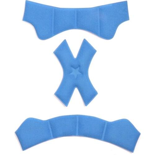 Helmet Inner Padding Foam Pads Kit Blue-Pink Sealed Sponge Liner Cushion Mat Set for Motorcycle Motocross Cycling Outdoor Sports