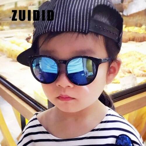 Cool Kids Sunglasses Children Beige Round Frame Sun Glasses Boys Baby Fashion Outdoor Sport Anti-UV Eyeglasses Child Girls UV400