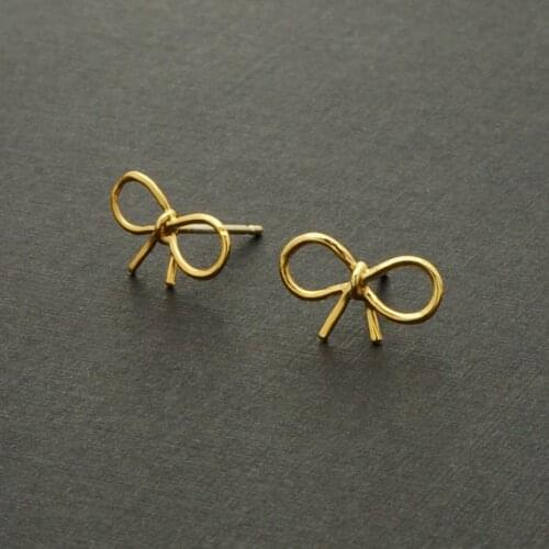 Daisies 10pairs Fashion Jewelry Tiny Bow Stud Earrings Dainty Knot Ribbon Earrings for Women Boucles d'oreilles