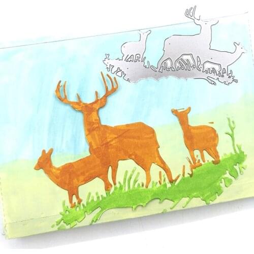 Julyarts Three Deer Metal Cutting Dies for Scrapbooking New 2020 Scrapbooking Paper Card Making Embossing 2020 New