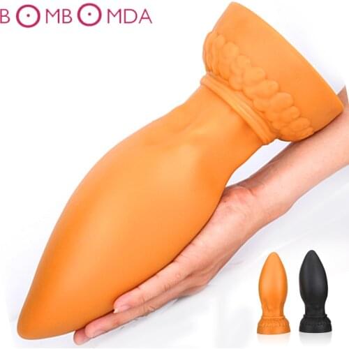 Soft large anal plug butt plugs big anal vaginal dildo plug balls prostate massager dilatodor anal adult sex toys for woman men
