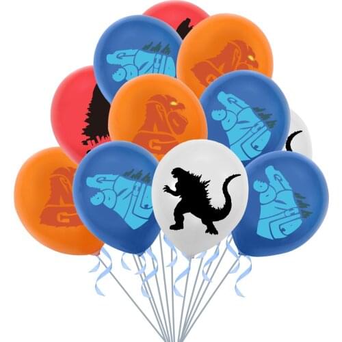 Bandai King Kong Vs. Godzilla Theme Package Balloon Children Happy Birthday Party Decoration Arrangement Latex Balloon Boy Toy