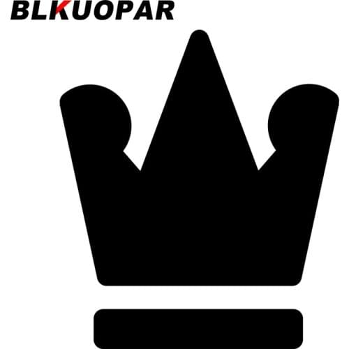 BLKUOPAR for Crown Decals Trunk Car Stickers Air Conditioner Laptop Waterproof Refrigerator Bumper Sunscreen Funny Decoration