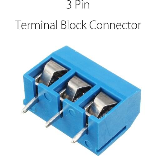 New 1 pcs 3 Pin 5.08mm Printed Circuit Board Connector Block Screw Terminals