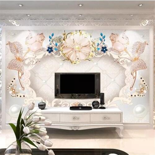 Beibehang Custom wallpaper 3D mural high-end jewelry gemstone interior wall 5d decoration painting wallpaper 8d papel de parede