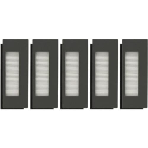 Robot Vacuum Cleaner 5x HEPA Filter + 5x Sponge Filter for Ecovacs DEEBOT DE5G Robotic Vacuum Cleaner Spare Parts Accessories