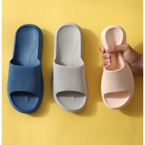 Women Slippers Summer Sandal Beach Eva Soft Sole Non-Slip Slide Flip Flops Female Men Ladies Couples Indoor Bathroom Pool Shoes
