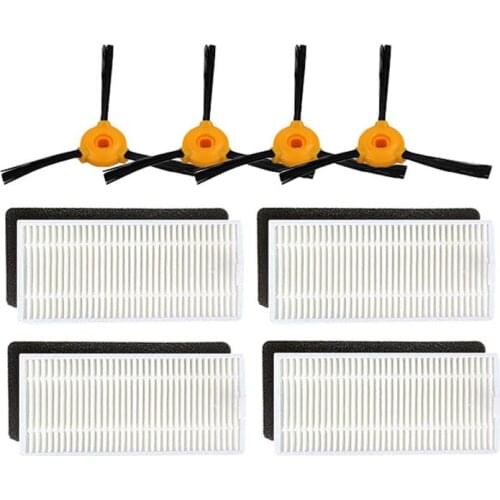 12pcs/lot hepa filter & foam filter & side brush for Ecovacs Deebot N79S N79 Eufy RoboVac 11 11C Vacuum cleaner replacements