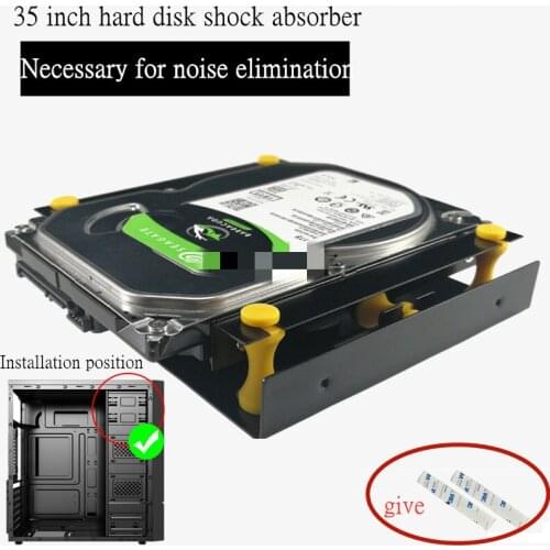 Solid state shock absorption fixation of optical drive position Desktop mounting bracket 3.5-inch mechanical hard disk bracket