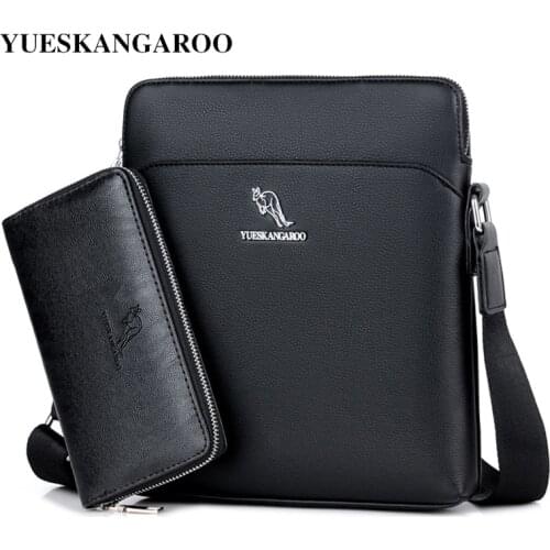 YUESKANGAROO Mens Brown Bags