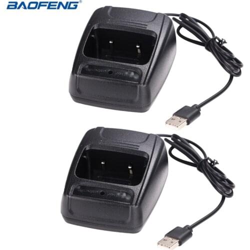 2Pcs Baofeng BF-888S USB Charger 5V 1A For Baofeng BF-888S BF 888S Walkie Talkie Two Way Radio