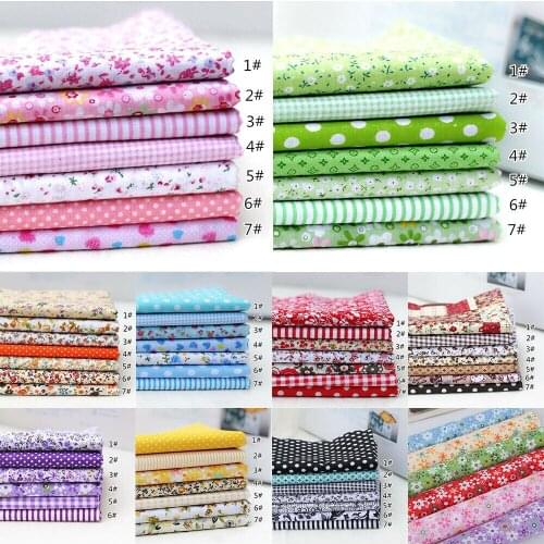 100%Cotton Mixed Style Fabric For Sewing Quilting Fabric Kid Dress Mask Needlework DIY Home Supplies DIY Handmade 5/7/8/30/50pcs