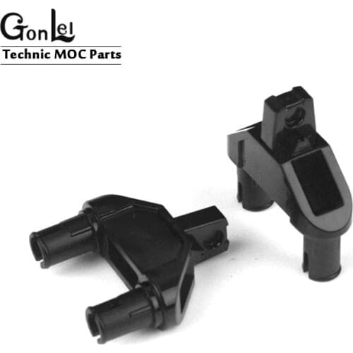 5Pcs/Lot High-Tech Part 47973 Hinge 1x3 Triangle with Two Pins 1 Locking Finger MOC Building Block Brick Parts DIY Toys For Kids