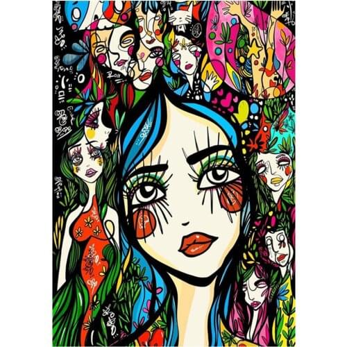 5D diamond painting full diamond new cartoon diamond embroidery abstract decoration home decoration