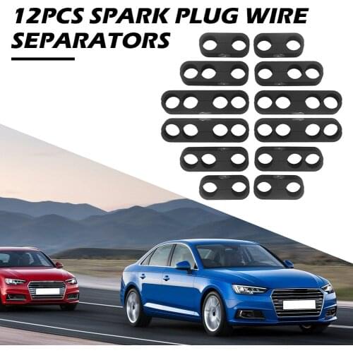 Billet Aluminum Spark Plug Wire Separators Elaborate Manufacture Prolonged Durable Dividers Looms 7mm 8mm 9.5mm 12pcs