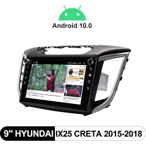 Car Radio 9" Touch Screen Stereo Bluetooth Camera Head Unit Multimedia Player Wireless Carplay For Hyundai IX25 CRETA 2015-2018