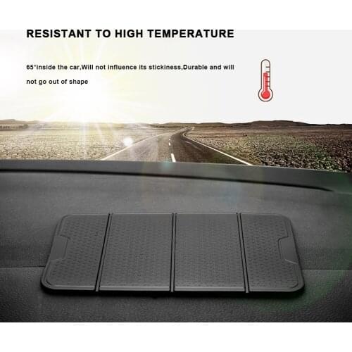 Car Center Console Phone Holder Stand Multi-Function Nano Rubber Pad for iPhone Cell Phones Mount Car Holder Support