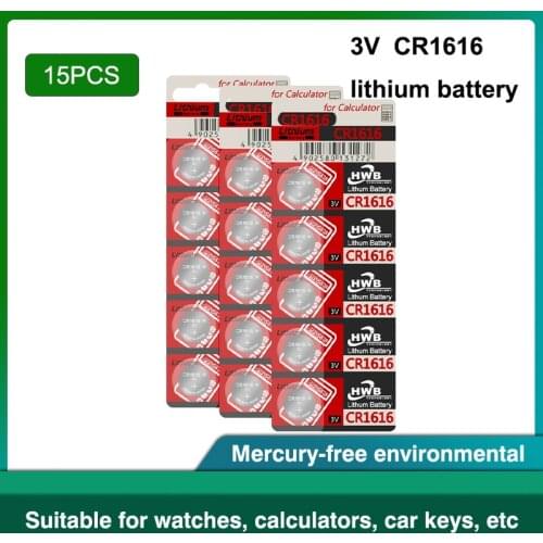 15PCS/LOT CR1616 Button Cell Coin Batteries For maxell 100% Original cr 1616 3V Lithium Battery DL1616 ECR1616 LM1616 5021LC