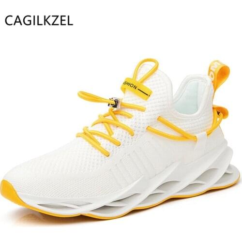 CAGILKZEL 2020 Men Casual Shoes Tenis Feminino Mesh Casual Shoes Lace-up Men Sneakers Ultralight Breathable Outdoor Sneakers