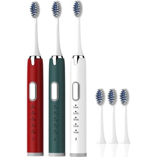 Electric Toothbrush Ultrasonic USB Charge Rechargeable Tooth Washable Electronic Whitening Adult Teeth Brush DropShip