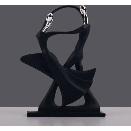 European Resin Figurine Home Desktop Furnishing Crafts Decoration Porcelain Handicraft Ornament M6