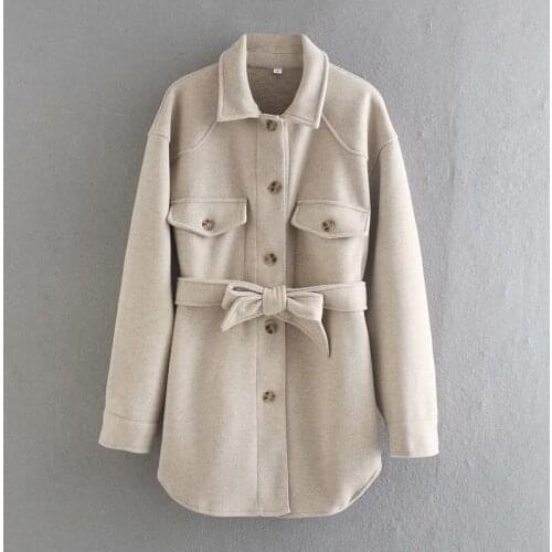 Fitaylor Women's Beige Coats