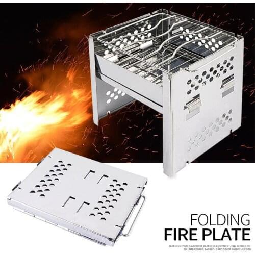 Camping Wood Stove Portable Stainless Steel Burner Backpack Picnic Stoves Cross Border Cooking Gas Burner Tourist Cooker