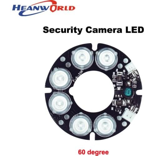 Heanworld 6 beautiful array LED IR Leds board Infrared IR Board 60 degree for Security CCTV Camera 60 diameter camera LED board