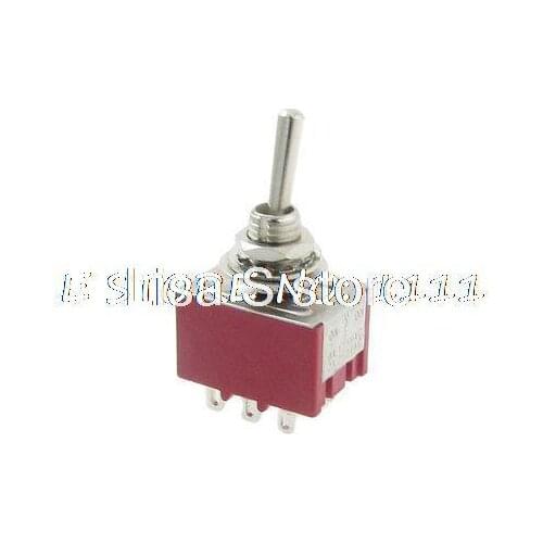 2A/250VAC 6A/125VAC 9 Pins on-off-on 3 Way 3P2T 3PDT Miniature Toggle Switch