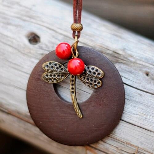 Fashion Female Decoration Jewelry Gifts for Women Choker Long Chain Suspension Boho Gothic Statement Dragonfly Pendant Necklace