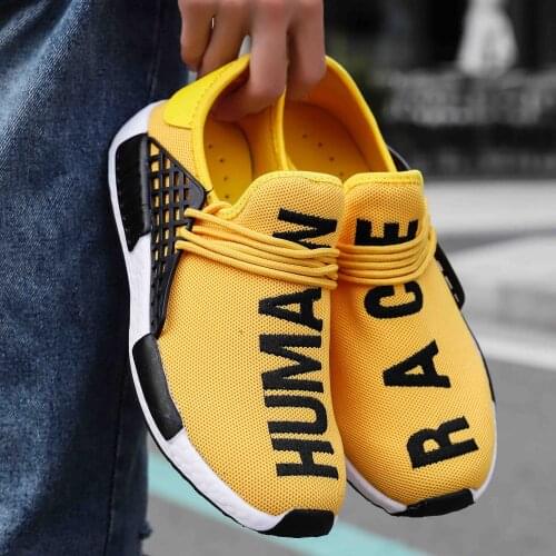 Men Sneakers Breathable Running Shoes yellow Outdoor Sport Fashion Comfortable Casual Couples Gym Mens Shoes Zapatos De Mujer