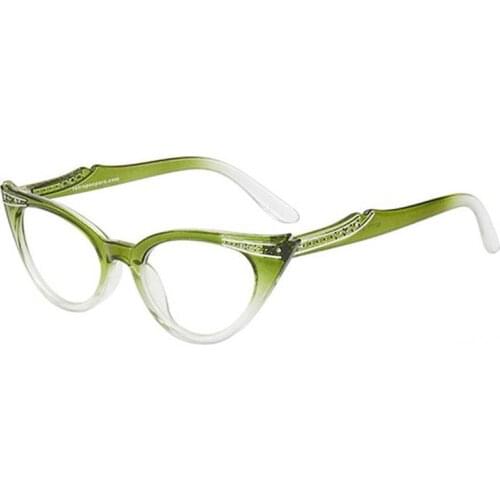 Iboode New Classic Cat Eye Women Reading Glasses Female Vintage Candy Color Clear Lens Presbyopic Eyeglasses Diopter 0 To +4.0