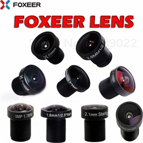 Original Foxeer Replacement Camera Lens 1.7mm 1.8mm 2.1mm 2.5mm Lens/M8 M12 Wide Angle Lens for Toothless/Predator/Falkor Camera