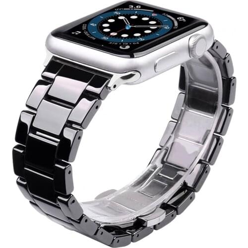 Correa for apple watch 44mm 40mm band iwatch se series 6 5 4 3 42mm 38mm strap Ceramic bracelet for apple watch 6 wristbands