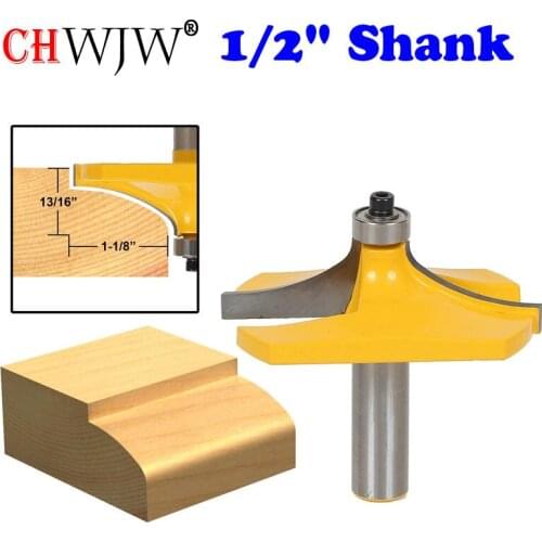 1Pc Thumbnail Table Edge Router Bit - Large 1/2" Shank Line knife Woodworking cutter Tenon Cutter for Woodworking Tools