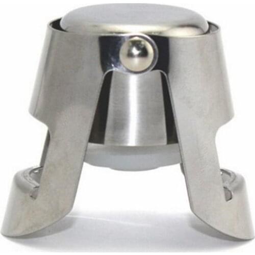 Champagne Sparkling Wine Bottle Stopper Sealer Plug Stainless Steel