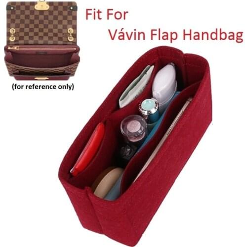 Fits For Vavin BB PM Flap Felt Cloth Insert Bag Organizer Makeup Handbag Organizer Travel Inner Purse Portable Cosmetic Bags