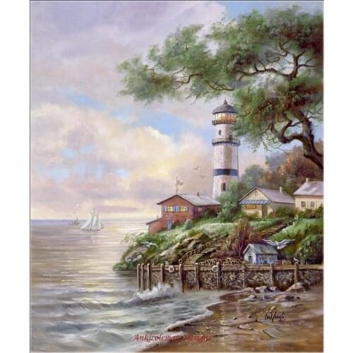 Embroidery Counted Cross Stitch Kits Needlework - Crafts 14 ct DMC color DIY Arts Handmade Decor - Beacon Light Bay