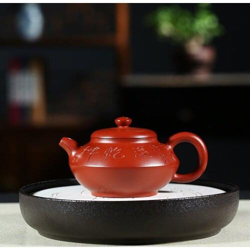 Yixing Purple Clay Teapot Pot Original Ore Dahongpao Acacia Pot 250ml Kung Fu Tea Set Teapot