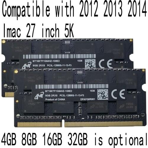 2012 2013 2014 Apple Imac 5K 27 inch memory ram 4GB 8GB 16GB 32GB DDR3 1600