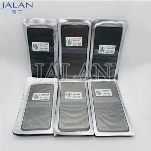 5pcs 3 in 1 Glass With Polarizer With OCA Film For Samsung A10 A41 A21S A51 A40 A50 A70 M30 M21 M31 A80 A90 5G LCD Screen Repair